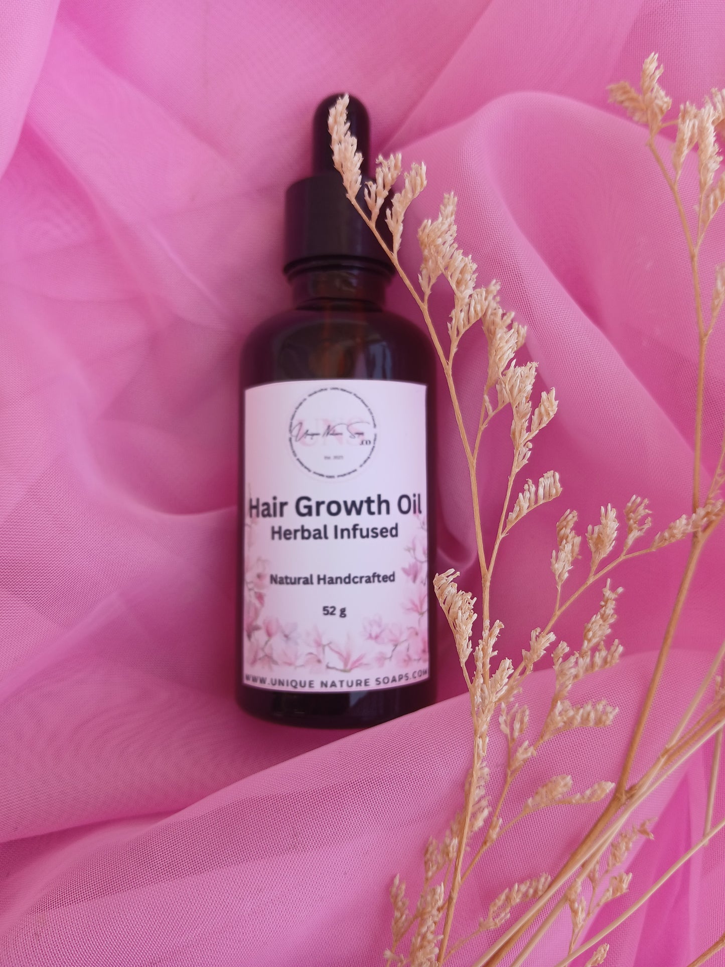 Aceite herbal para el crecimiento del cabello