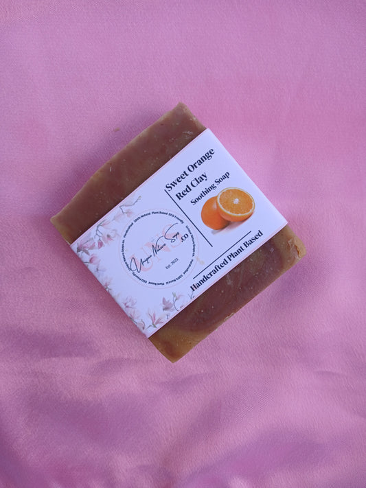 Sweet Orange Red Clay Soap