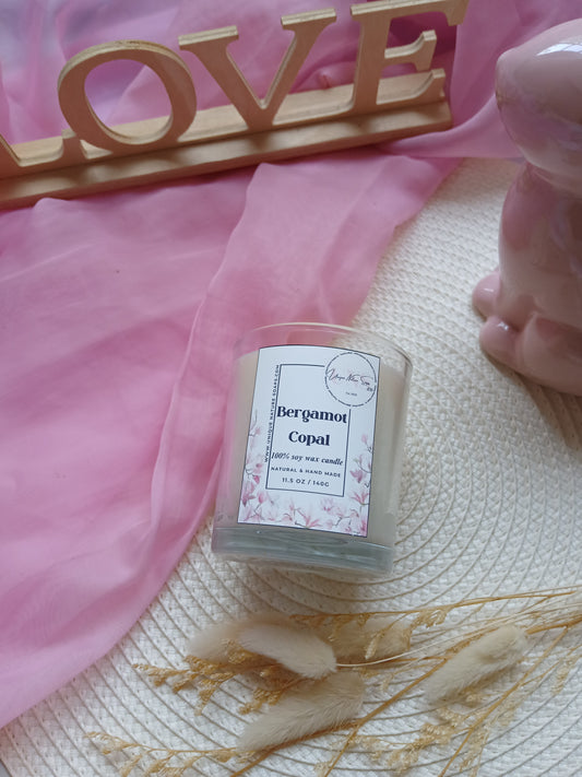 Bergamot copal candle