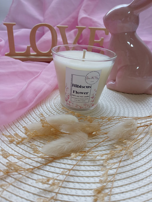 Hibiscus Flower candle