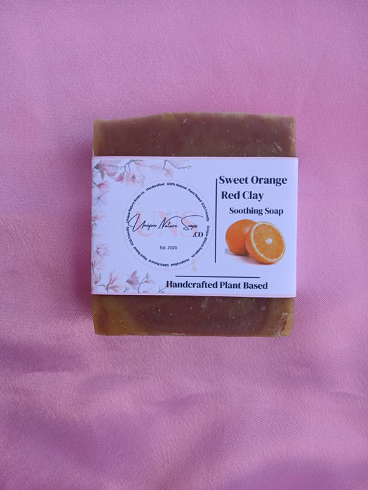 Sweet Orange Red Clay Soap