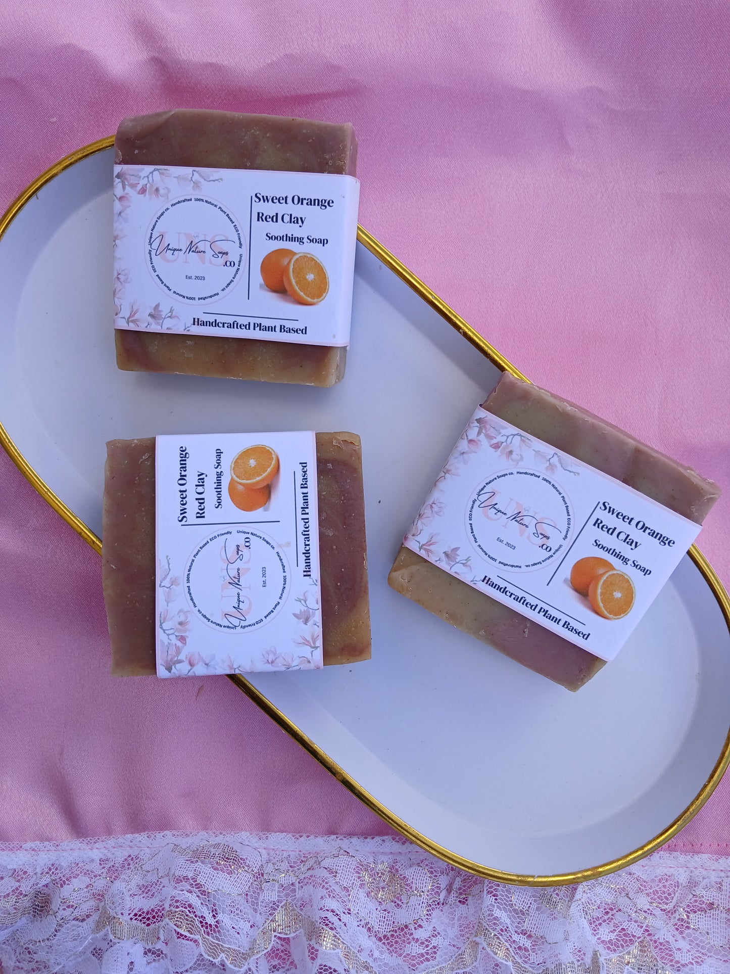 Sweet Orange Red Clay Soap